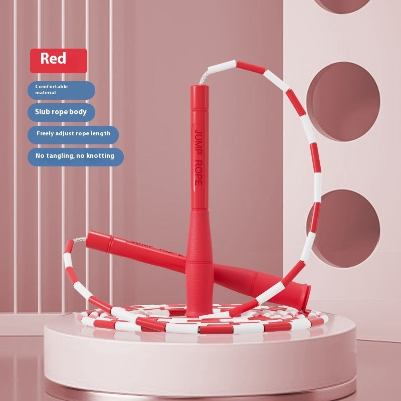 Children's Bamboo Skipping Rope Hard Beads Fitness Exercise Adjustable Training Rope - Bellarte Enchanté Children's Bamboo Skipping Rope Hard Beads Fitness Exercise Adjustable Training Rope