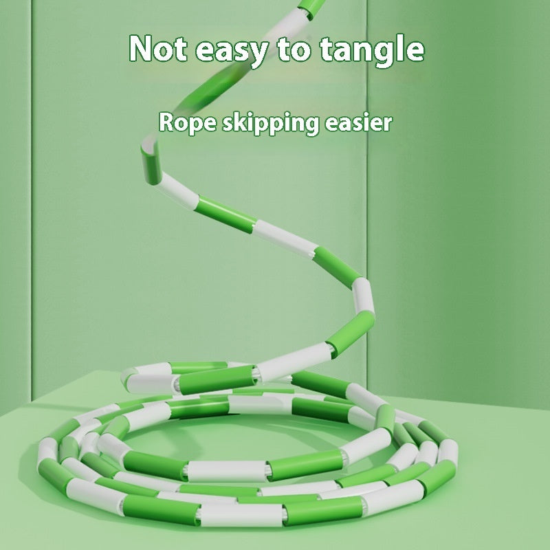 Children's Bamboo Skipping Rope Hard Beads Fitness Exercise Adjustable Training Rope - Bellarte Enchanté Children's Bamboo Skipping Rope Hard Beads Fitness Exercise Adjustable Training Rope