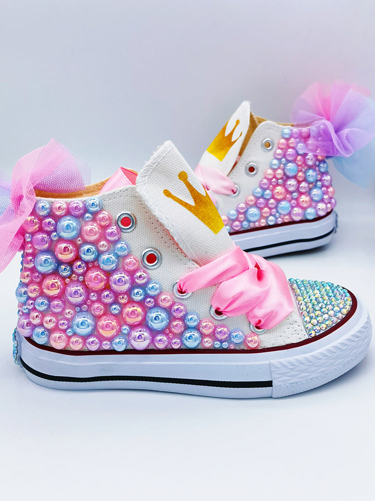 Children's Canvas Shoes High-top Custom Picture Leisure Sports - Bellarte Enchanté Children's Canvas Shoes High-top Custom Picture Leisure Sports