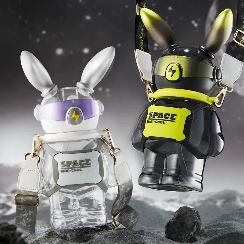 Children's Creative Lightning Rabbit Shape Large Capacity Water Bottle - Bellarte Enchanté Children's Creative Lightning Rabbit Shape Large Capacity Water Bottle