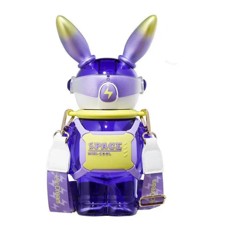Children's Creative Lightning Rabbit Shape Large Capacity Water Bottle - Bellarte Enchanté Children's Creative Lightning Rabbit Shape Large Capacity Water Bottle