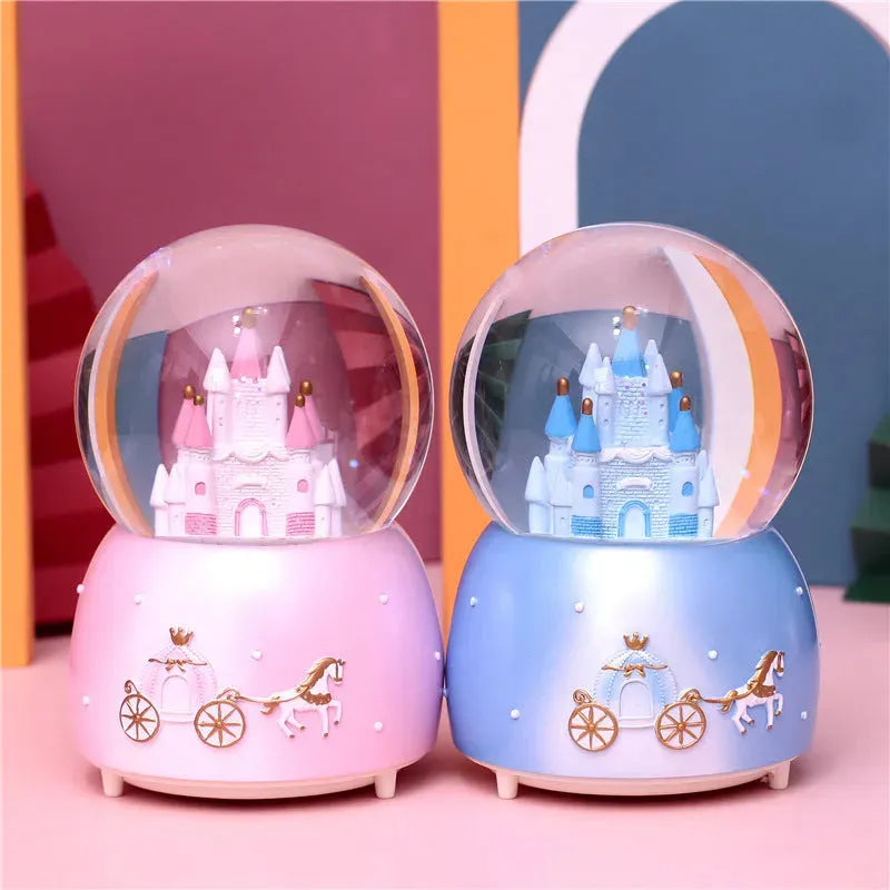 Children'S Crystal Ball Music Box Music Box Glass Ball Snowflake Princess Girl Dream Castle Birthday Gift Wholesale - Bellarte Enchanté Children'S Crystal Ball Music Box Music Box Glass Ball Snowflake Princess Girl Dream Castle Birthday Gift Wholesale