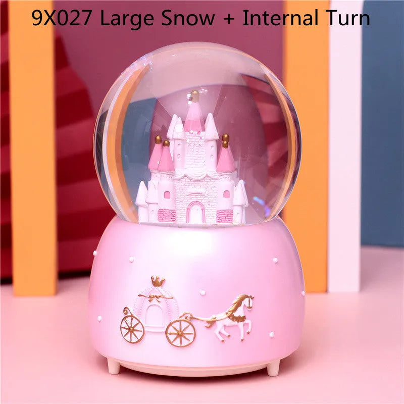 Children'S Crystal Ball Music Box Music Box Glass Ball Snowflake Princess Girl Dream Castle Birthday Gift Wholesale - Bellarte Enchanté Children'S Crystal Ball Music Box Music Box Glass Ball Snowflake Princess Girl Dream Castle Birthday Gift Wholesale