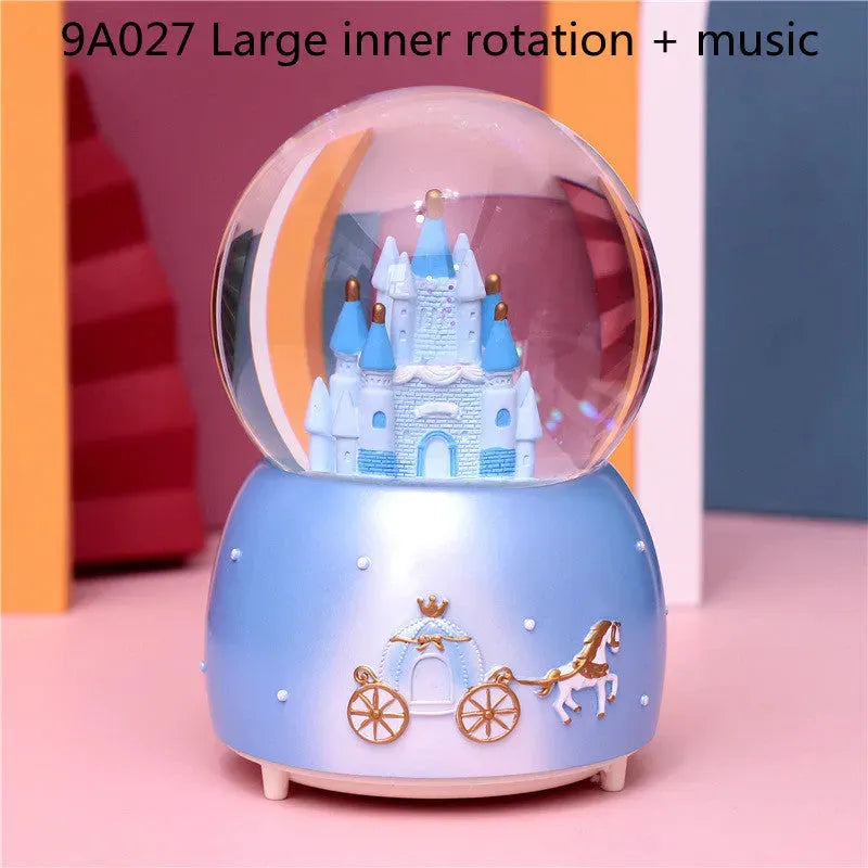 Children'S Crystal Ball Music Box Music Box Glass Ball Snowflake Princess Girl Dream Castle Birthday Gift Wholesale - Bellarte Enchanté Children'S Crystal Ball Music Box Music Box Glass Ball Snowflake Princess Girl Dream Castle Birthday Gift Wholesale