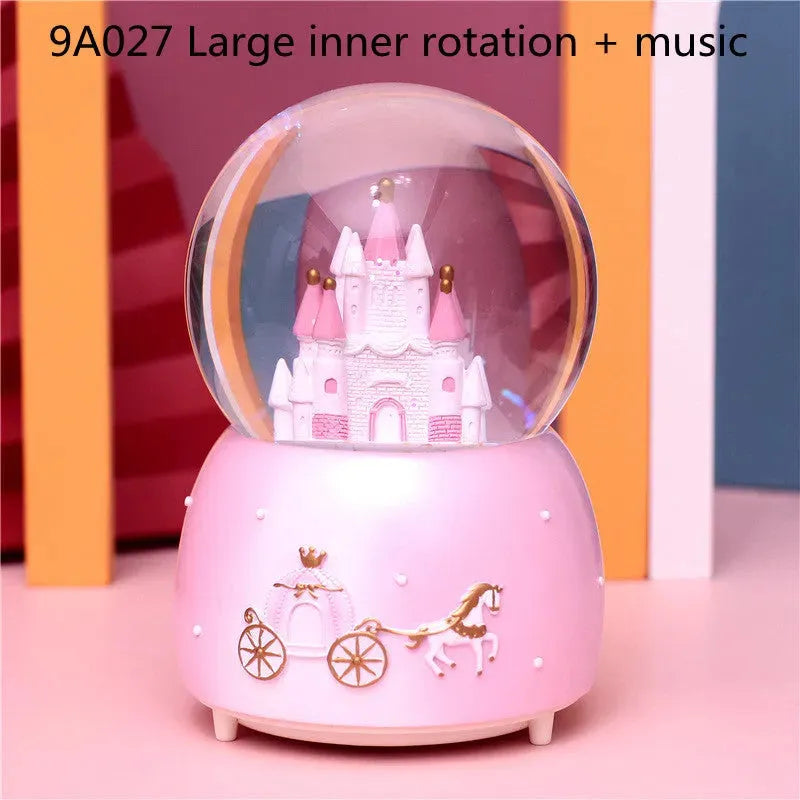 Children'S Crystal Ball Music Box Music Box Glass Ball Snowflake Princess Girl Dream Castle Birthday Gift Wholesale - Bellarte Enchanté Children'S Crystal Ball Music Box Music Box Glass Ball Snowflake Princess Girl Dream Castle Birthday Gift Wholesale