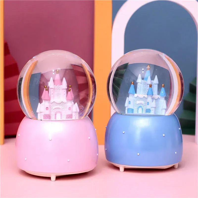 Children'S Crystal Ball Music Box Music Box Glass Ball Snowflake Princess Girl Dream Castle Birthday Gift Wholesale - Bellarte Enchanté Children'S Crystal Ball Music Box Music Box Glass Ball Snowflake Princess Girl Dream Castle Birthday Gift Wholesale