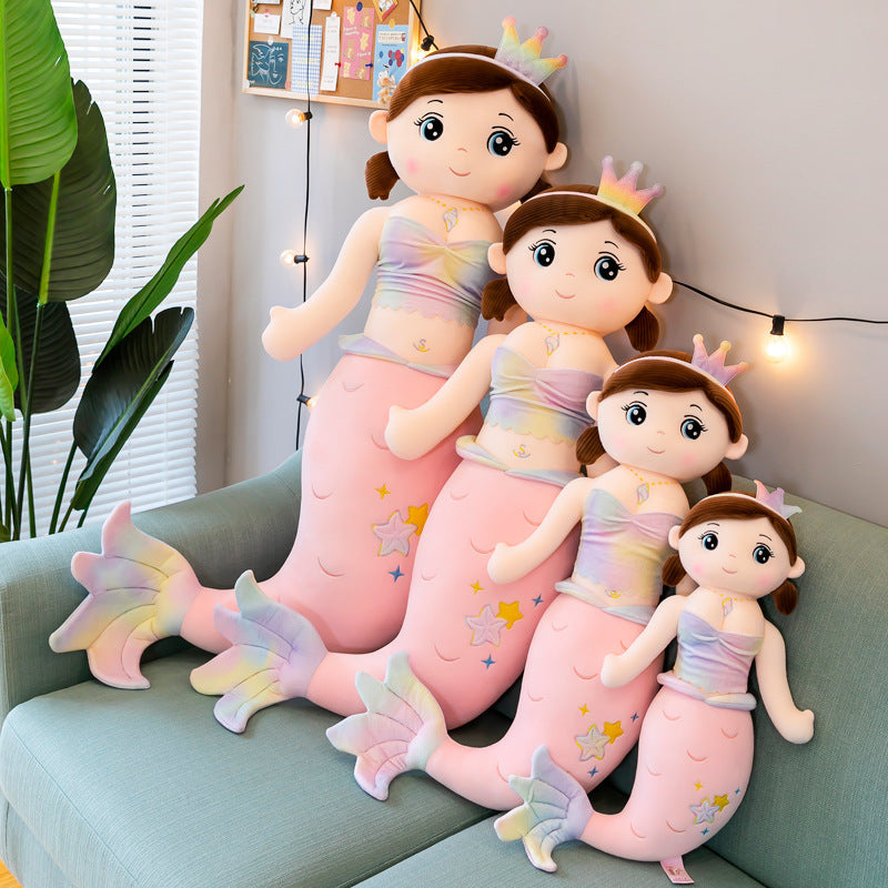 Children's Fashion New Crown Mermaid Plush Toy - Bellarte Enchanté Children's Fashion New Crown Mermaid Plush Toy