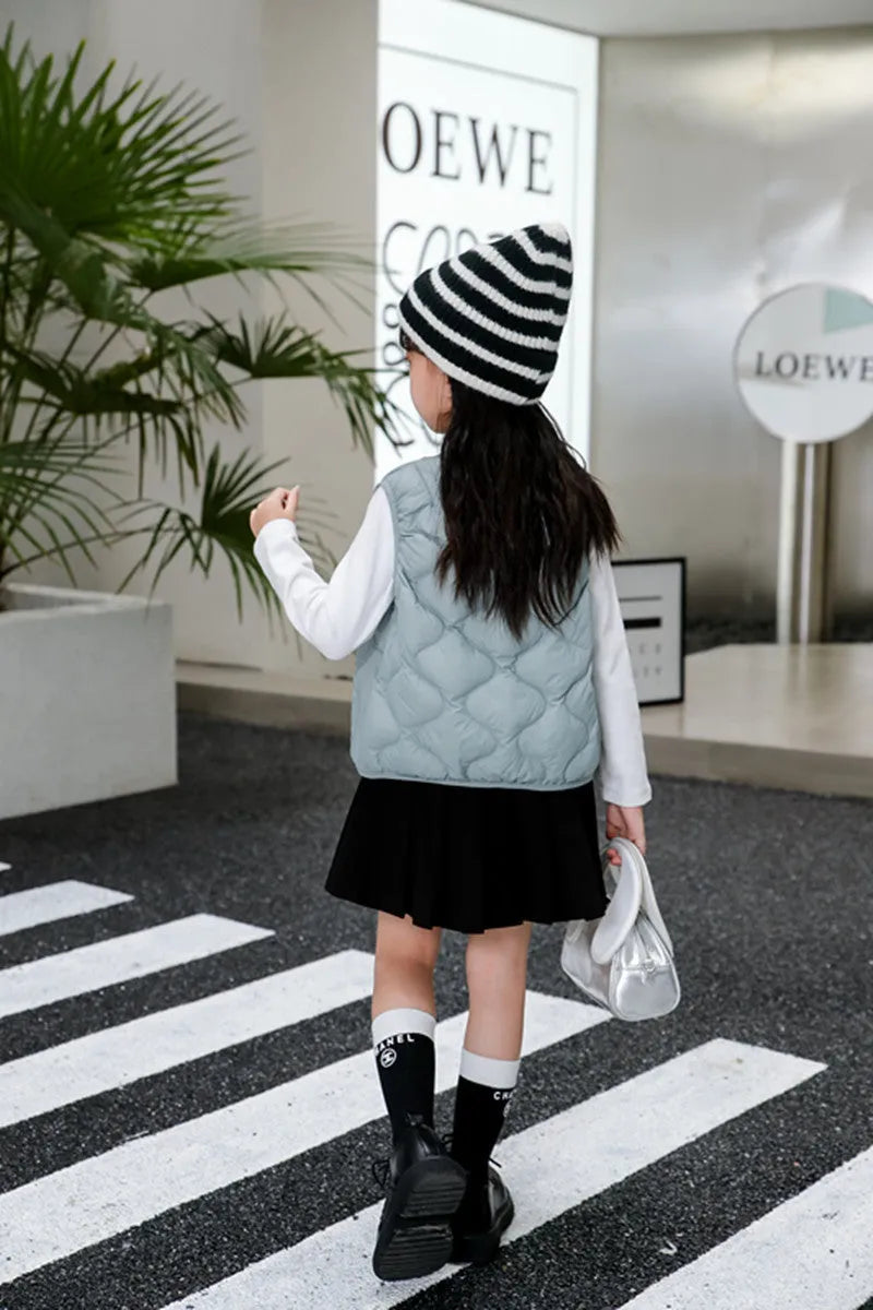 Children's Lightweight Down Vest - Bellarte Enchanté Children's Lightweight Down Vest