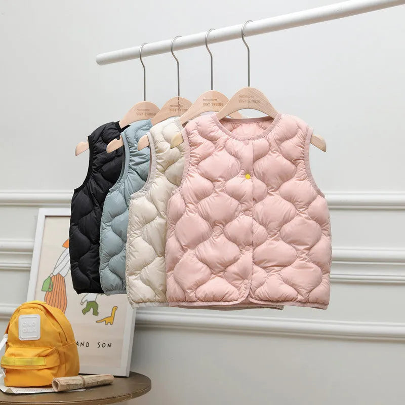 Children's Lightweight Down Vest - Bellarte Enchanté Children's Lightweight Down Vest