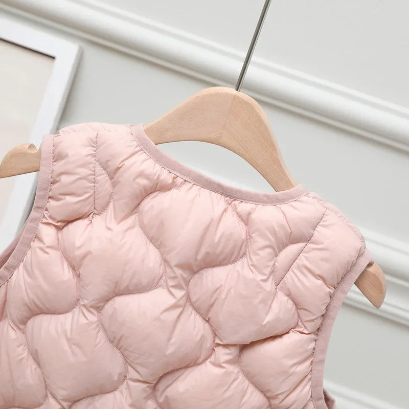Children's Lightweight Down Vest - Bellarte Enchanté Children's Lightweight Down Vest