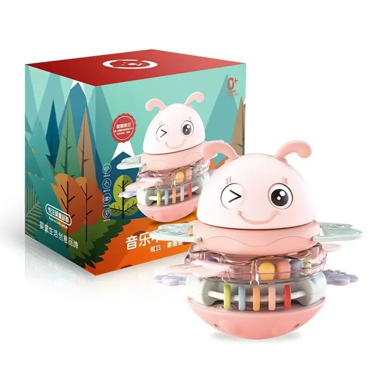 Children's Luminous Music Rattle Ring Tumbler Toy - Bellarte Enchanté Children's Luminous Music Rattle Ring Tumbler Toy