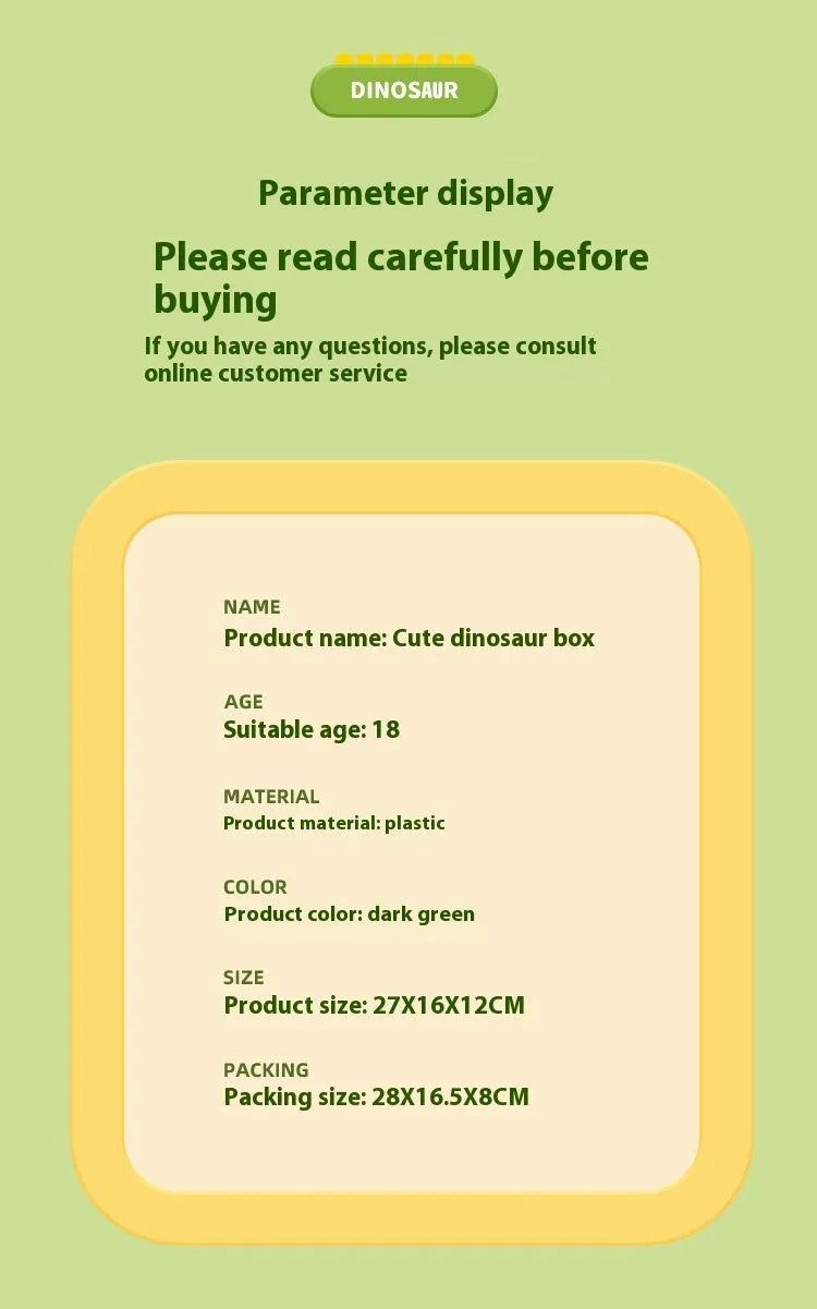 Children's Peekaboo Early Childhood Education Press Exercise Finger Puzzle Dinosaur Storage Box Toy - Bellarte Enchanté Children's Peekaboo Early Childhood Education Press Exercise Finger Puzzle Dinosaur Storage Box Toy