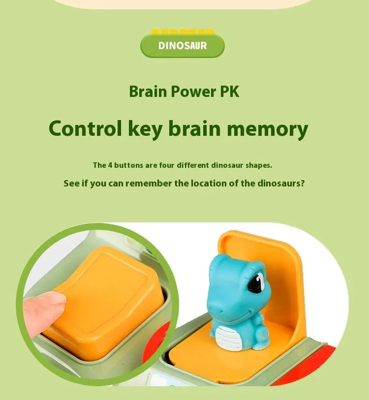 Children's Peekaboo Early Childhood Education Press Exercise Finger Puzzle Dinosaur Storage Box Toy - Bellarte Enchanté Children's Peekaboo Early Childhood Education Press Exercise Finger Puzzle Dinosaur Storage Box Toy