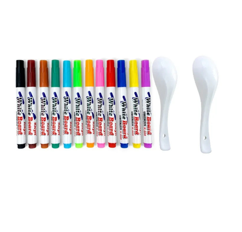 Children's Whiteboard Erasable Water-based Marker - Bellarte Enchanté Children's Whiteboard Erasable Water-based Marker