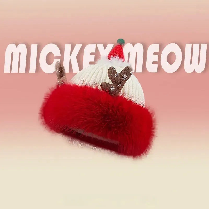 Christmas Antlers Knitted Hat Plush - Bellarte Enchanté Christmas Antlers Knitted Hat Plush