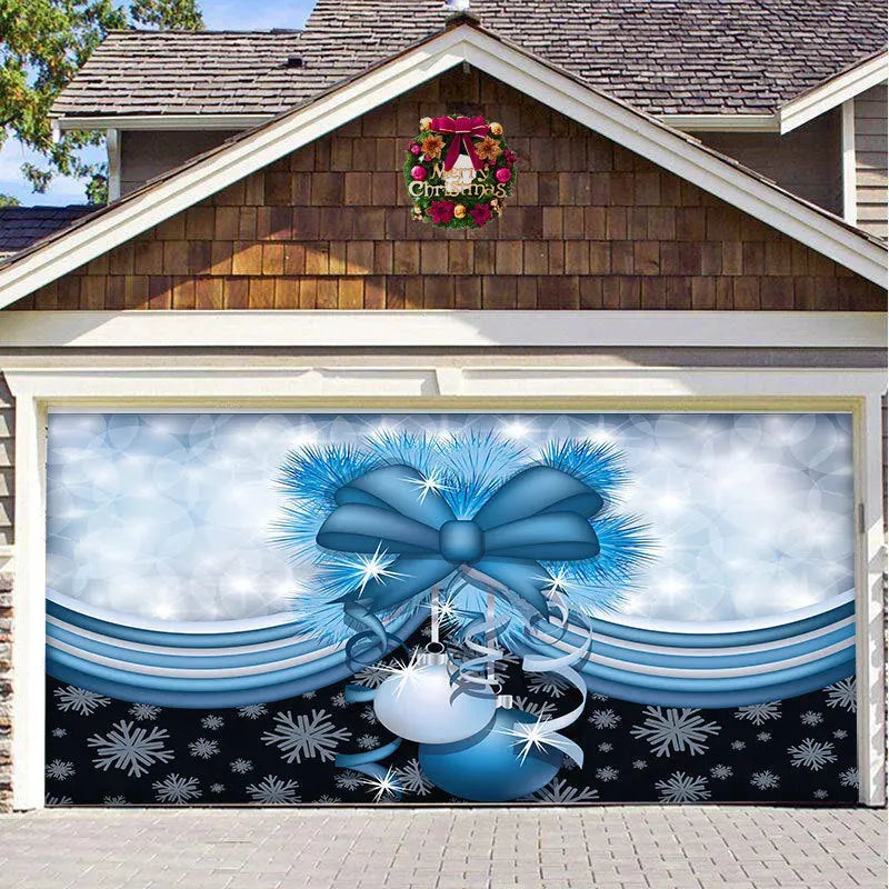 Christmas Background Hanging Cloth Garage Door Patch Holiday Party - Bellarte Enchanté Christmas Background Hanging Cloth Garage Door Patch Holiday Party
