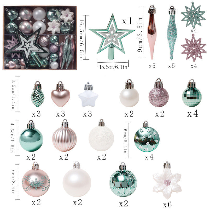 Christmas Ball Set Gift Package Christmas Tree Hanging - Bellarte Enchanté Christmas Ball Set Gift Package Christmas Tree Hanging