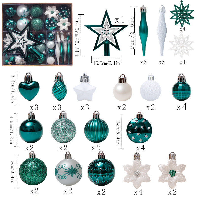 Christmas Ball Set Gift Package Christmas Tree Hanging - Bellarte Enchanté Christmas Ball Set Gift Package Christmas Tree Hanging