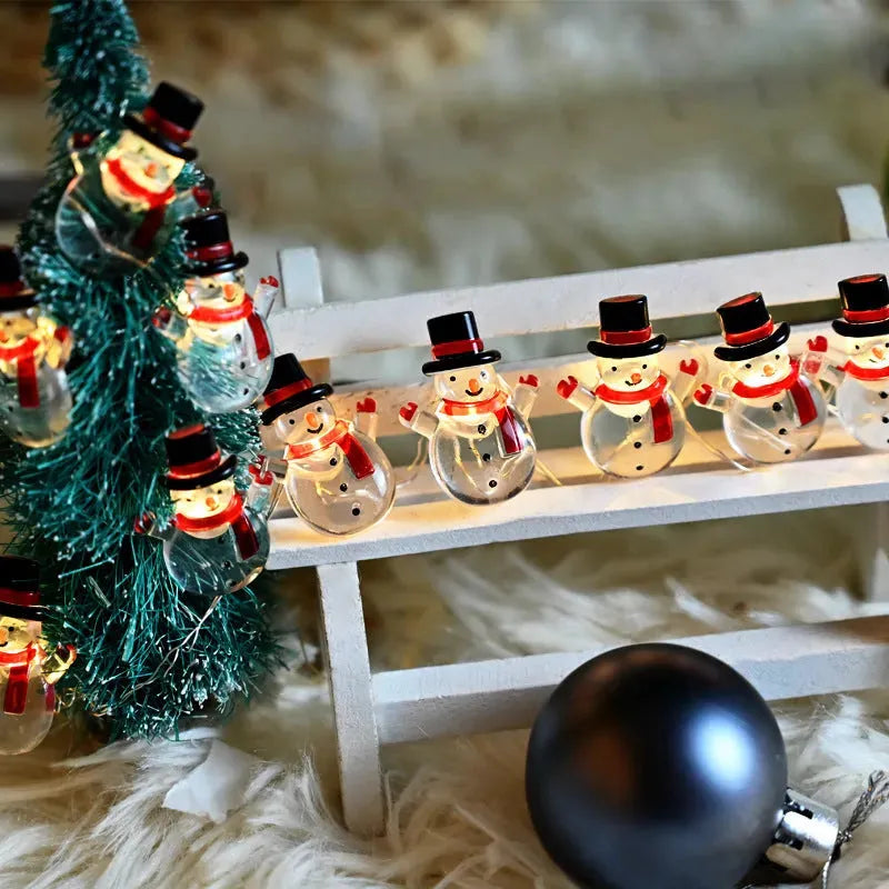 Christmas Christmas Snowman Modeling Decorative String Lights - Bellarte Enchanté Christmas Christmas Snowman Modeling Decorative String Lights