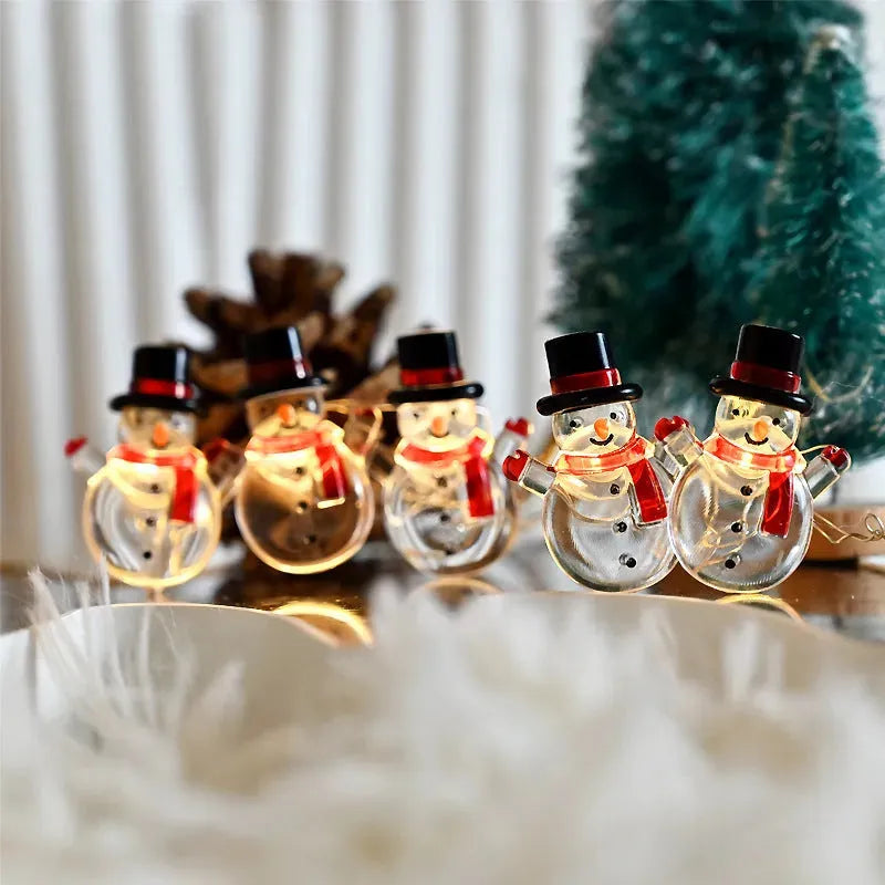 Christmas Christmas Snowman Modeling Decorative String Lights - Bellarte Enchanté Christmas Christmas Snowman Modeling Decorative String Lights