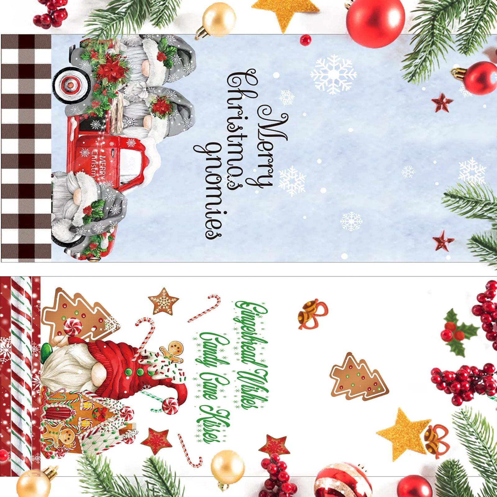 Christmas Decorations 178cm Forest Man Linen Table Runner - Bellarte Enchanté Christmas Decorations 178cm Forest Man Linen Table Runner