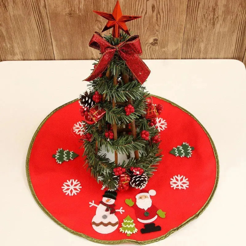 Christmas Decorations 46CM Non-woven Fabric Christmas-tree Skirt - Bellarte Enchanté Christmas Decorations 46CM Non-woven Fabric Christmas-tree Skirt