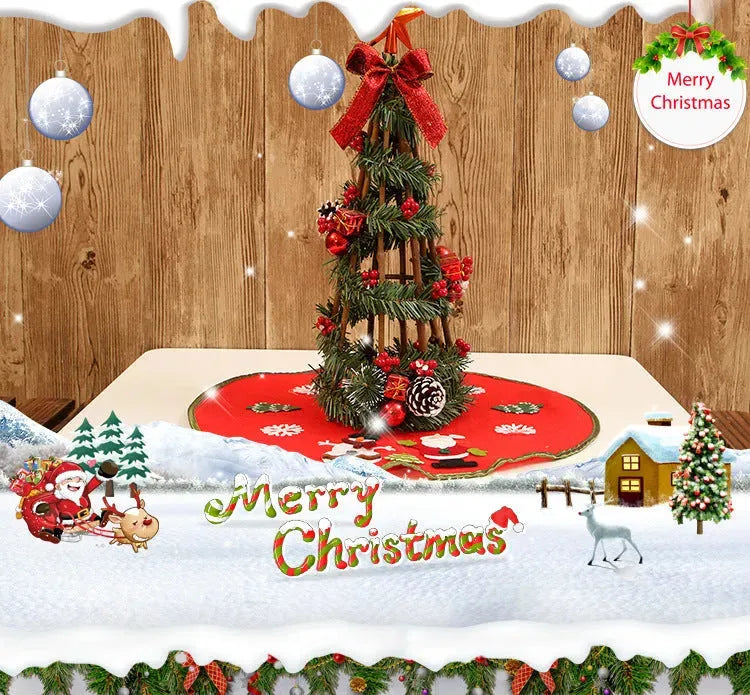 Christmas Decorations 46CM Non-woven Fabric Christmas-tree Skirt - Bellarte Enchanté Christmas Decorations 46CM Non-woven Fabric Christmas-tree Skirt