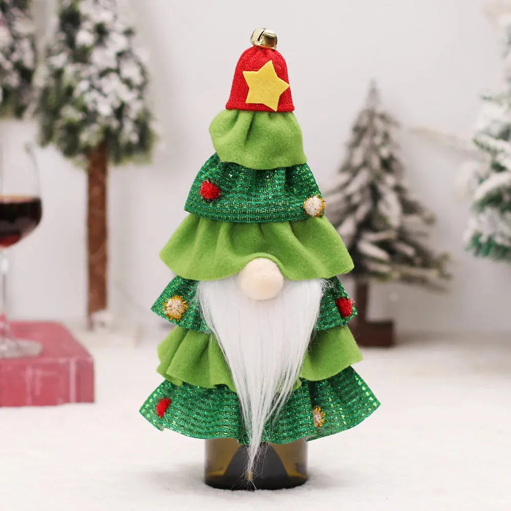 Christmas Decorations Forest Man Cake Dress Bottle Cover - Bellarte Enchanté Christmas Decorations Forest Man Cake Dress Bottle Cover
