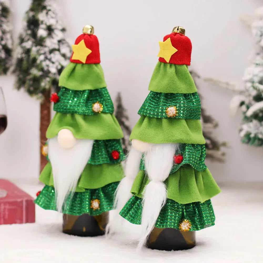 Christmas Decorations Forest Man Cake Dress Bottle Cover - Bellarte Enchanté Christmas Decorations Forest Man Cake Dress Bottle Cover