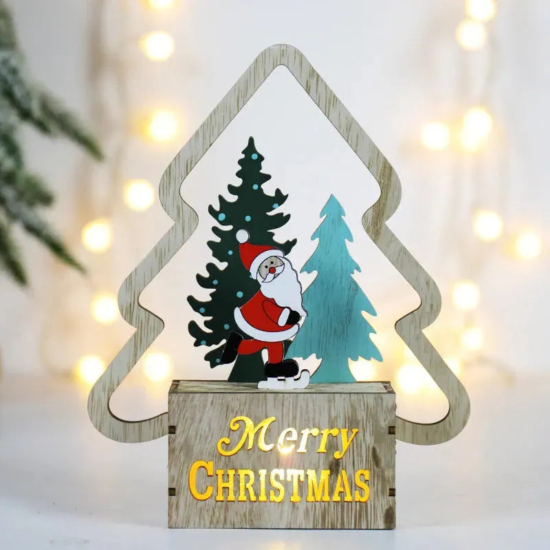 Christmas Decorations Wooden Scene Layout - Bellarte Enchanté Christmas Decorations Wooden Scene Layout