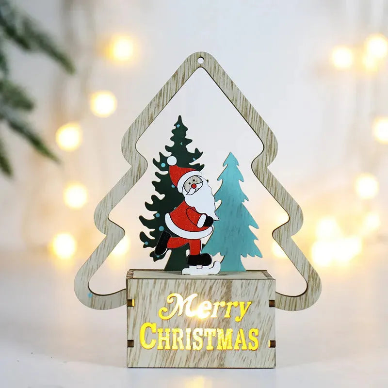 Christmas Decorations Wooden Scene Layout - Bellarte Enchanté Christmas Decorations Wooden Scene Layout