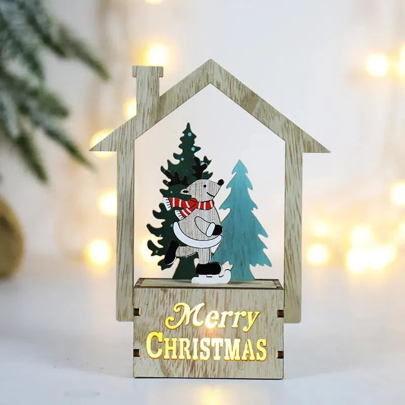 Christmas Decorations Wooden Scene Layout - Bellarte Enchanté Christmas Decorations Wooden Scene Layout