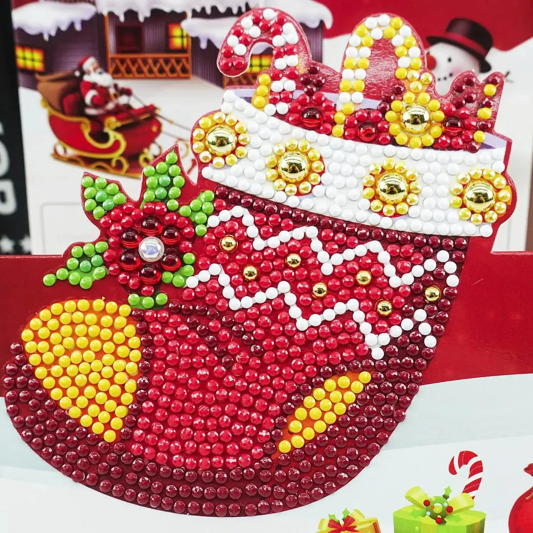 Christmas DIY Diamond Painting Greeting Cards 5D Cartoon - Bellarte Enchanté Christmas DIY Diamond Painting Greeting Cards 5D Cartoon