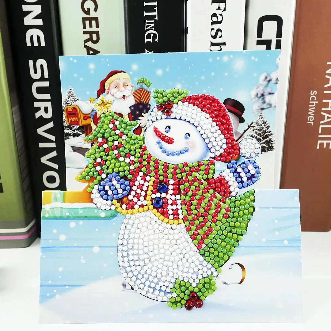 Christmas DIY Diamond Painting Greeting Cards 5D Cartoon - Bellarte Enchanté Christmas DIY Diamond Painting Greeting Cards 5D Cartoon