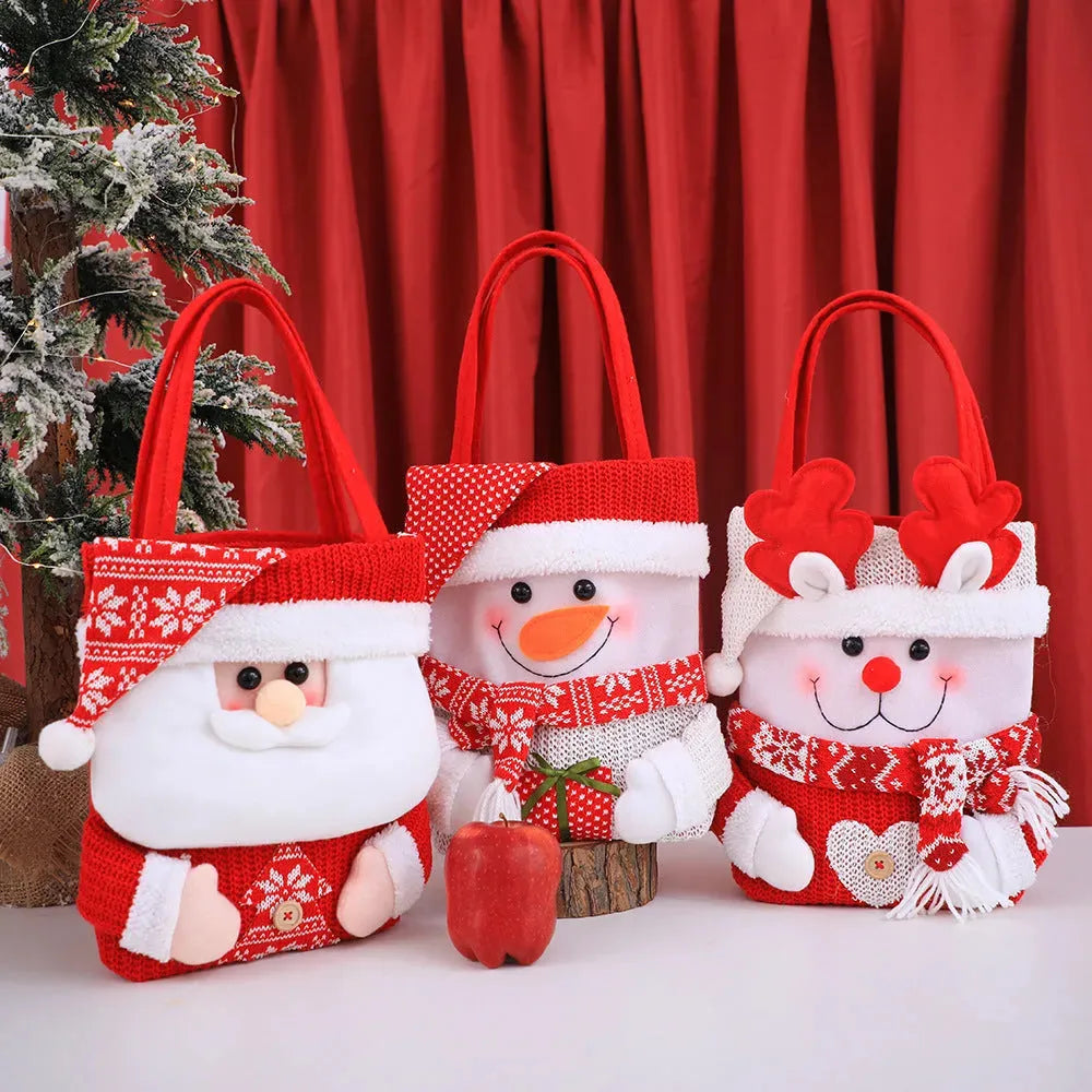 Christmas Eve Flip Hat Cartoon Portable Gift Bag - Bellarte Enchanté Christmas Eve Flip Hat Cartoon Portable Gift Bag
