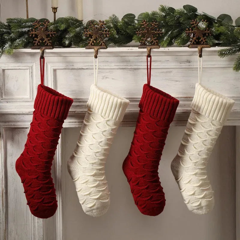 Christmas Gift Bag Decorative Socks Knitted Hanging Decoration - Bellarte Enchanté Christmas Gift Bag Decorative Socks Knitted Hanging Decoration