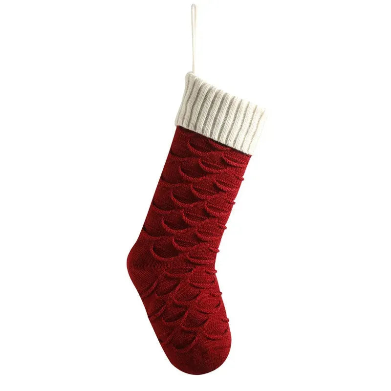 Christmas Gift Bag Decorative Socks Knitted Hanging Decoration - Bellarte Enchanté Christmas Gift Bag Decorative Socks Knitted Hanging Decoration