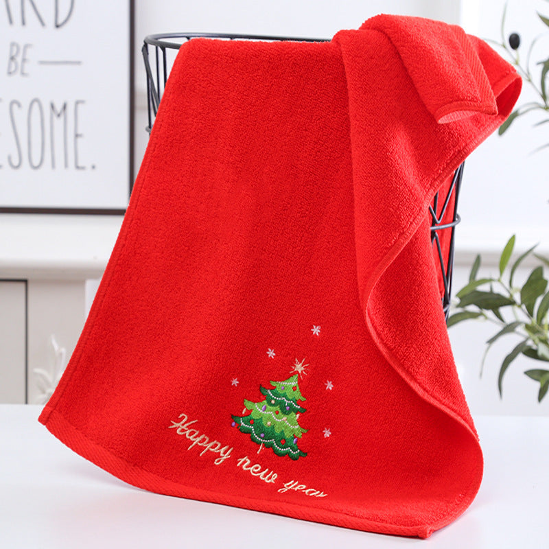 Christmas Gift Towel Cotton Face Towel Santa Claus - Bellarte Enchanté Christmas Gift Towel Cotton Face Towel Santa Claus