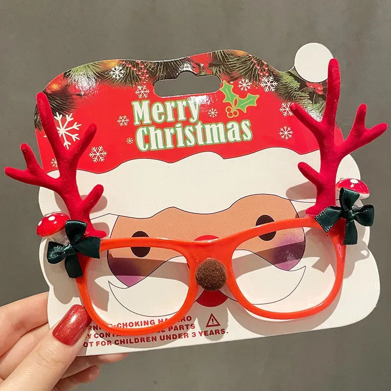 Christmas Glasses Frame Female Elk Dress Up Gift Party Glasses - Bellarte Enchanté Christmas Glasses Frame Female Elk Dress Up Gift Party Glasses