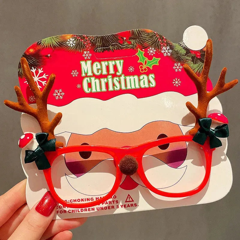 Christmas Glasses Frame Female Elk Dress Up Gift Party Glasses - Bellarte Enchanté Christmas Glasses Frame Female Elk Dress Up Gift Party Glasses