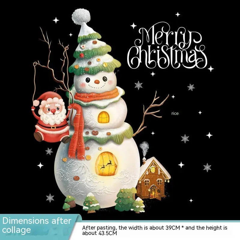 Christmas Glazing Plate Glass Self-adhesive Stickers - Bellarte Enchanté Christmas Glazing Plate Glass Self-adhesive Stickers