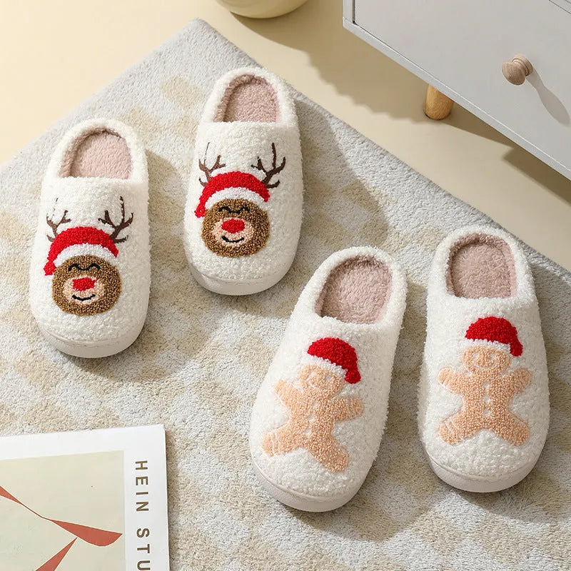 Christmas Home Slippers Cute Santa Claus - Bellarte Enchanté Christmas Home Slippers Cute Santa Claus