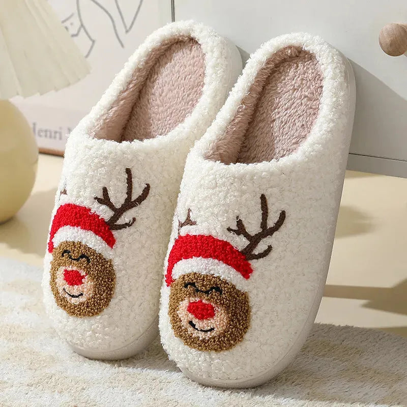 Christmas Home Slippers Cute Santa Claus - Bellarte Enchanté Christmas Home Slippers Cute Santa Claus
