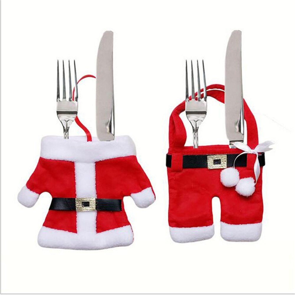 Christmas knife and fork bag Christmas tableware set - Bellarte Enchanté Christmas knife and fork bag Christmas tableware set