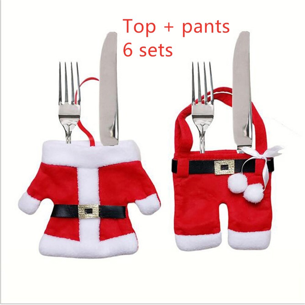 Christmas knife and fork bag Christmas tableware set - Bellarte Enchanté Christmas knife and fork bag Christmas tableware set
