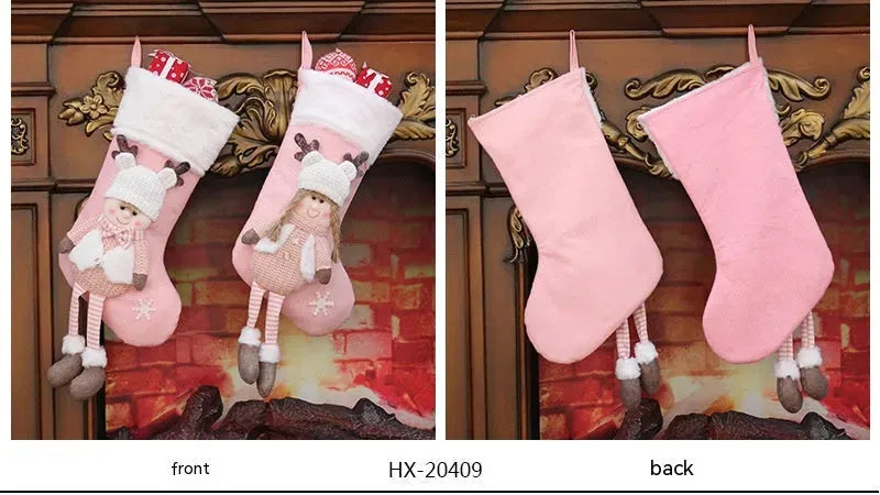 Christmas Knitted Fabric Doll Gift Bag - Bellarte Enchanté Christmas Knitted Fabric Doll Gift Bag