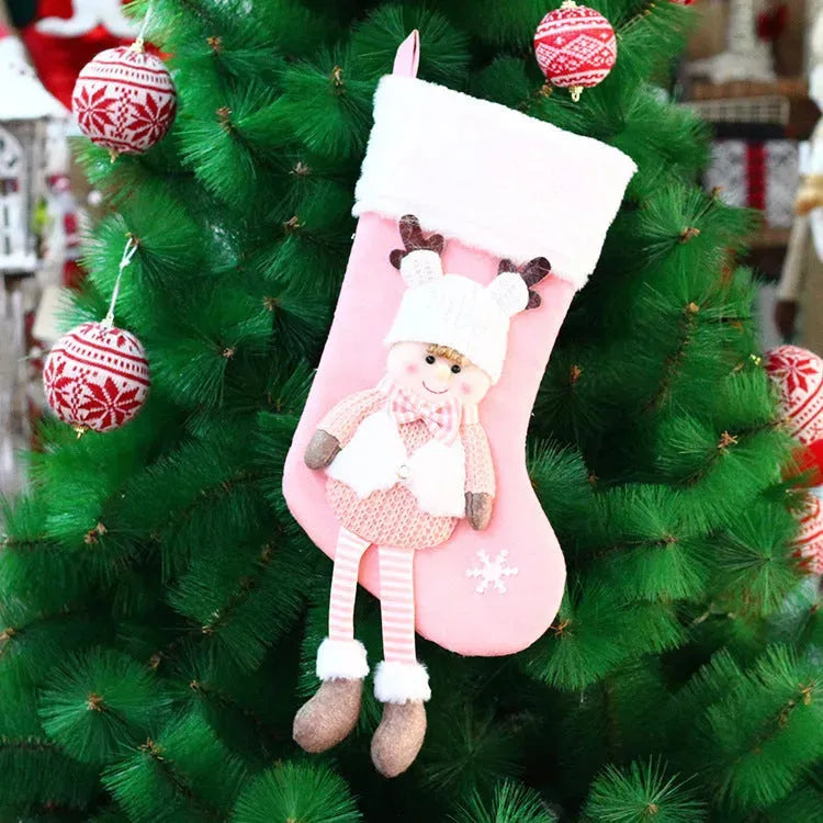 Christmas Knitted Fabric Doll Gift Bag - Bellarte Enchanté Christmas Knitted Fabric Doll Gift Bag