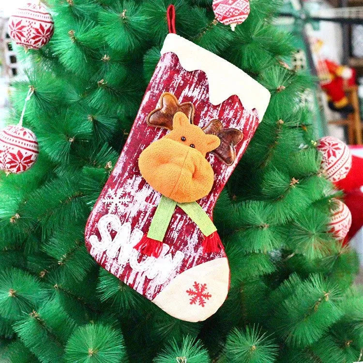 Christmas Knitted Fabric Doll Gift Bag - Bellarte Enchanté Christmas Knitted Fabric Doll Gift Bag