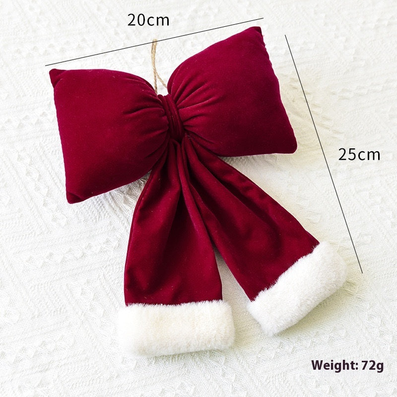 Christmas Large Lint Bowknot Three-dimensional Decorations - Bellarte Enchanté Christmas Large Lint Bowknot Three-dimensional Decorations