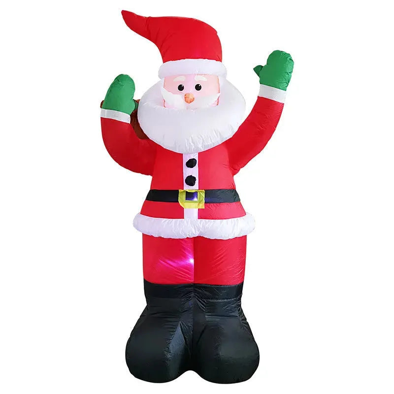 Christmas LED Lights Glowing Santa Tree Snowman Inflatable Doll Outdoor Yard Garden Decor - Bellarte Enchanté Christmas LED Lights Glowing Santa Tree Snowman Inflatable Doll Outdoor Yard Garden Decor